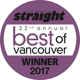 The Urban Puppy Shop Best of Vancouver Award 2017